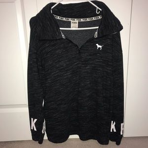 Pink VS Cozy Quarterzip sweater